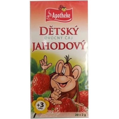 APOTHEKE DETSKÝ OVOCNÝ ČAJ JAHODOVÝ 20 x 2g /+3 roky