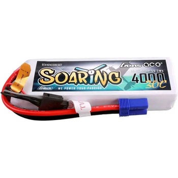 Gens ace Батерия Gens ace G-Tech Soaring, 4000mAh, 14.8V, 30C, 4S1P, Lipo (GEA404S30E5GT)