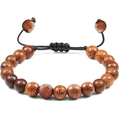 Naky náramek ze dřeva wenge stahovací N062