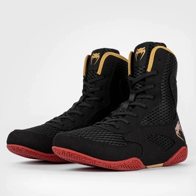 Venum | Официален Вносител за България Обувки за Бокс Venum Contender Boxing Shoes - Black/Gold/Red - 41