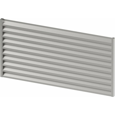 UMAKOV Pozinkovaný oceľový plot 1x2m s pozinkovanou oceľovou žalúziovou výplňou 40,5x105, Natural ZN/C40x60-1x2-L3S-N
