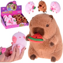 Prívesok na kľúče Roztomilá kapybara mini s melónom 10 cm