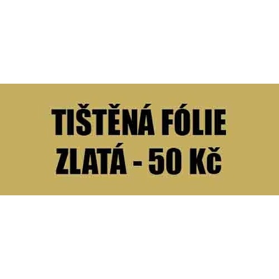 Fóliový štítek zlatý