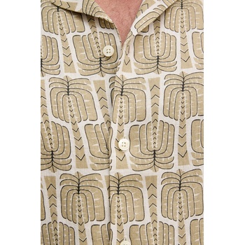 Frescobol Carioca Ленена риза Frescobol Carioca в зелено със стандартна кройка 2593.843 (2593.843)