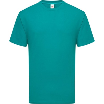 Fruit of the Loom ICONIC 195 T / Мъжка тениска от тежък памук - малахитова XXL (161422als05)