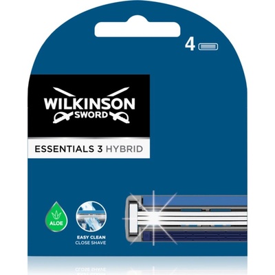 Wilkinson Sword Essentials 3 Hybrid Резервни остриета 4 бр