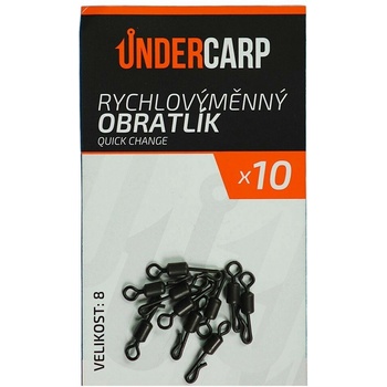 UnderCarp Rýchlovýmenný Obratlík Quick Change Veľkosť 8 10 ks
