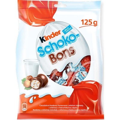 Kinder Schoko-Bons čokoládové bonbony z mléčné čokolád 125 g