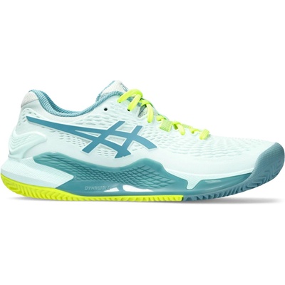 ASICS GEL-RESOLUTION 9 W CLAY Světle zelená,Zelená,Reflexní neon – Zboží Dáma