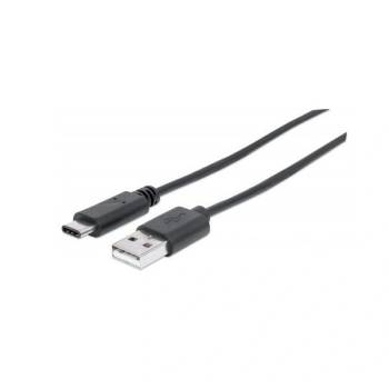 Manhattan 353298 USB кабел 1 м USB 2.0 USB C USB A Черен (353298) (353298)