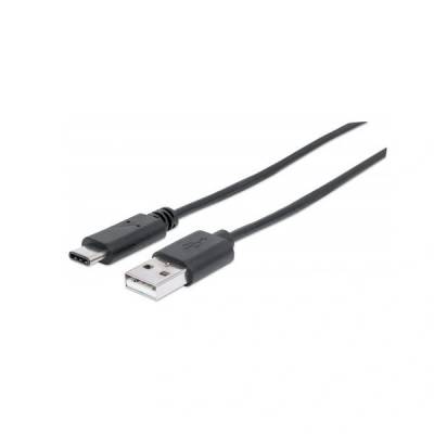 Manhattan 353298 USB кабел 1 м USB 2.0 USB C USB A Черен (353298) (353298)