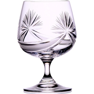 Bohemia Crystal Ručně broušené sklenice na brandy a koňak Mašle 250ml (set po 6 ks)