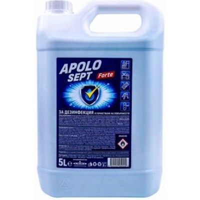 Дезинфектант Apolo Sept Forte Течен, 5 l (217513-APOLO)