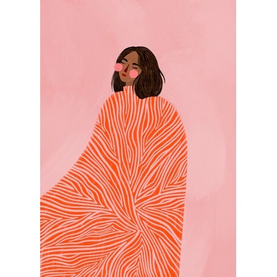 Plagát, Obraz - The Woman With the Swirls, Bea Muller, 30 × 40 cm