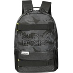 YOLLO Ученическа раница s-cool олекотена superpack, сиво-черна