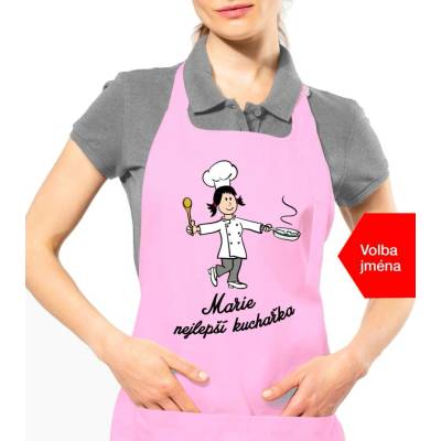 Kariban HobbyTriko Zástěra pro ženy se jménem Růžová (Light Pink)
