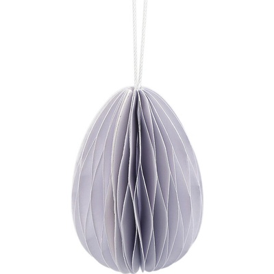 Papírové vajíčko k zavěšení 1 bílá, 1 ks – Zboží Dáma