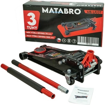 Matabro MB-LPJ3T, Nízkoprofilový hydraulický zvedák s pojezdem, 3t