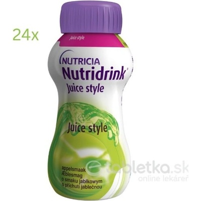 Nutridrink Juice Style s jablkovou príchuťou 24 x 200 ml