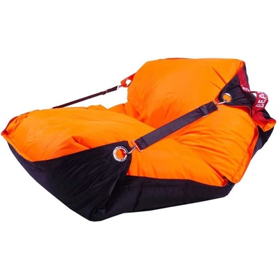 BeanBag 189x140 duo fluo orange black
