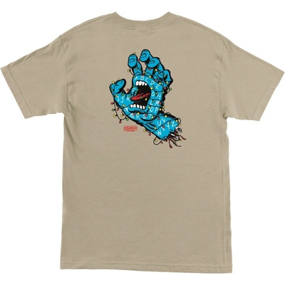 Santa Cruz Stranger Things Screaming Lights Heavyweight T-shirt Sand
