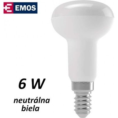 Emos LED žiarovka R50 reflector 6W, neutrálna biela, E14