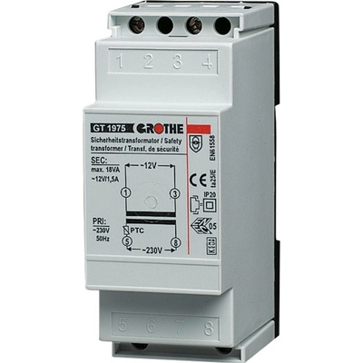 Grothe 14101 zvonkový transformátor 12 V/AC 1.5 A