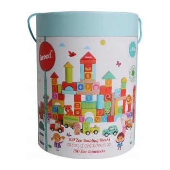 iWood kostky Zoo 100 prvků