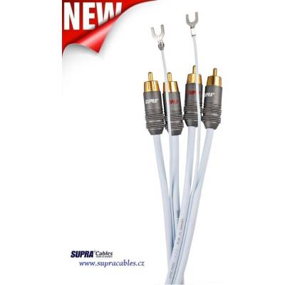 Supra Cables SUPRA PHONO 2RCA-SC AUDIO Anniversary 1, 0m - Насочен RCA кабел за грамофонни устройства (060302)
