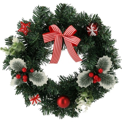 Pro-Tech shop Vánoční věnec 30 cm červený s cesmínou 69635