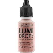 GOSH COPENHAGEN Lumi Drops tekuté multifunkční kapky 012 Rose Gold 15 ml