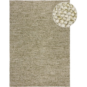 Flair Rugs Ръчно изработен килим със смес от вълна в цвят каки 80x150 cm Minerals - Flair Rugs (503119376386)