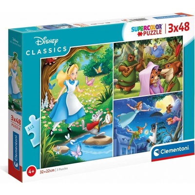 Clementoni Dětské Disney Classic 25267 3 x 48 dílků
