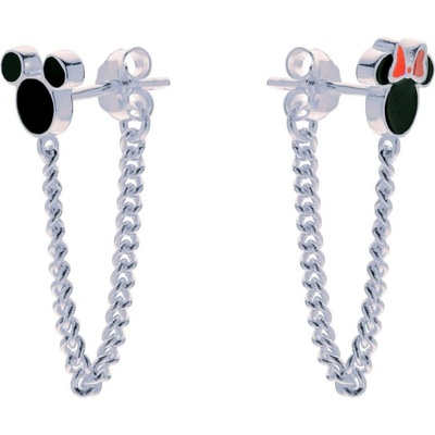 Disney Mickey a Minnie Mouse stříbrné ES00072SL.CS dětské náušnice (887746856838)