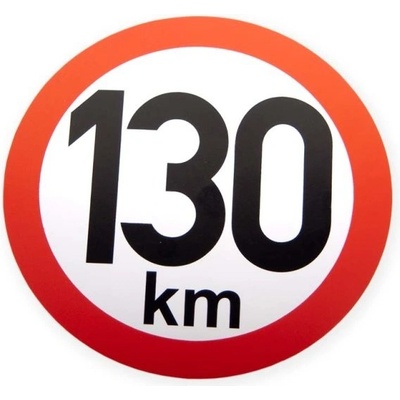 Samolepka rychlost 130 km, průměr 150 mm