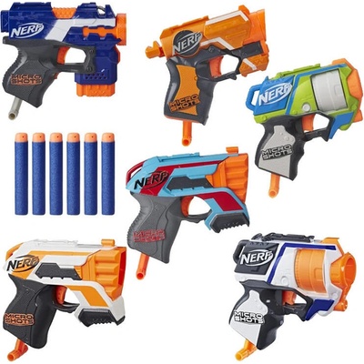 Nerf dětské pistole Strike Gun 6 ks pistolí s náboji