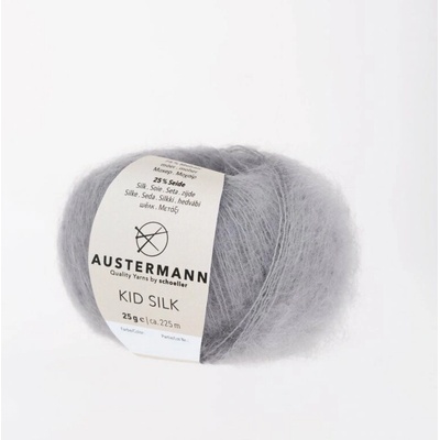 Pletací příze Austermann Kid Silk Barva: 18 SILBER