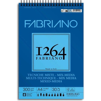 Fedrigoni Скицник, за смесени техники, А4, 300 g/m2, вълниста (1575100042)