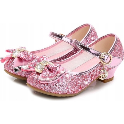 Botičky pro princezny lodičky ke kostýmům a společenským šatům růžové