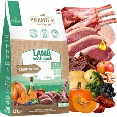 Pokusa Premium Selection Puppy jehněčí s kachnou 12 kg