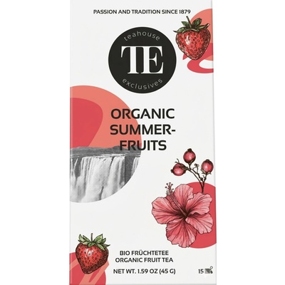 Teahouse Exclusives BIO Summer Fruit ovocný čaj 15 luxusních sáčků