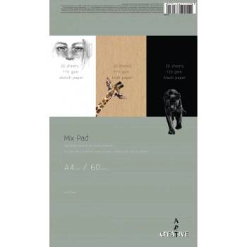 Скицник Mix Pad А4, 110 g, 60 листа (33751-А)