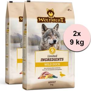 Wolfsblut Ограничени съставки Възрастен Див Патешки 2 x 9 кг