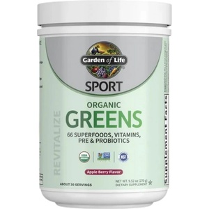 Garden of Life Sport Organic Greens [270 грама] Ябълка с горски плодое
