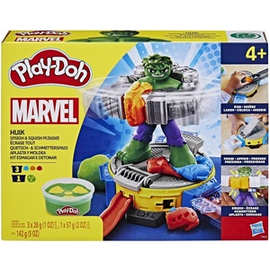 Hasbro Комплект с моделин Play-Doh Marvel - Hulk, Smash And Squish (F9826) - baby