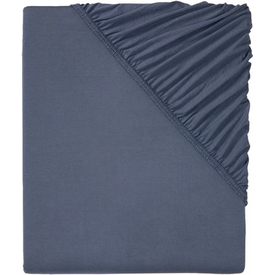 Livarno Home Žerzejové napínací prostěradlo 180-200x200 tmavě modrá – Zboží Dáma