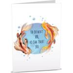 Art Cards Картичка Art Cards - Две рибки кои, ин и ян символа (ART27)