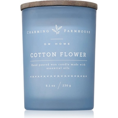 DW HOME Charming Farmhouse Cotton Flower ароматна свещ 230 гр