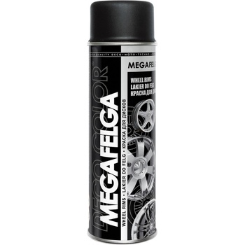 Deco Color Megafelga 500ml - akryl na disky RAL 9005 čierny matný