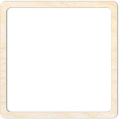 Chráněná dílna Dřevěný svět Čtvercová obruč 20 x 20 cm rám 10 mm
